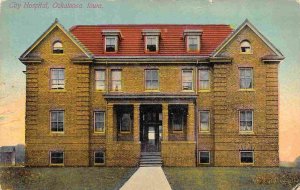 City Hospital Oskaloosa Iowa 1910 postcard