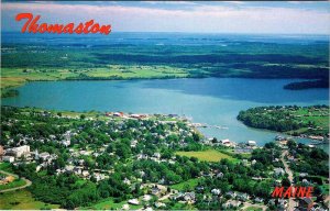 Postcard AERIAL VIEW SCENE Thomaston Maine ME AN1786
