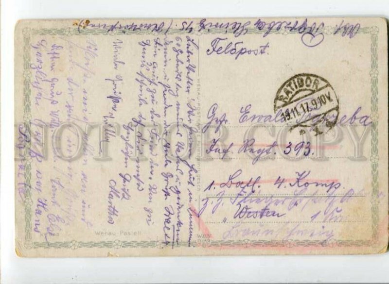 3096473 KING CHARLES Spaniel & HOUND Vintage FELDPOST 1917 y PC