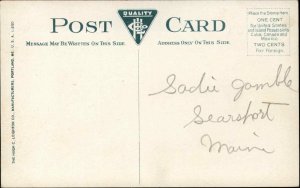 Bangor Maine ME Train Station Depot c1900s-10s Postcard