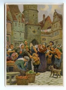 167921 Hauff Little Longnose Market by Paul HEY Tobacco Card