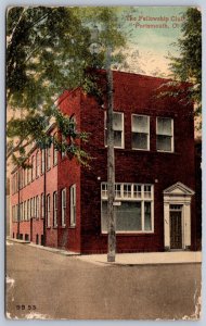 K27/ Portsmouth Ohio Postcard c1910 Scioto Co The Fellowship Club 87