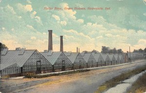 Heller Bros. Green Houses, Newcastle, Indiana 1914 Rare Vintage Postcard