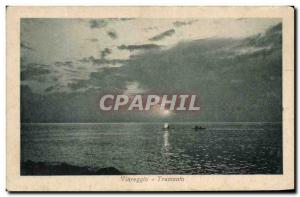 Postcard Old Viareggio Tramonte