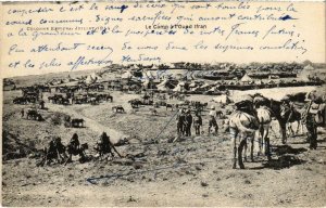 CPA AK Militaire MAROC Colonne KENIFRA, Juillet 1914 Le Camp a l'Oued (92420)