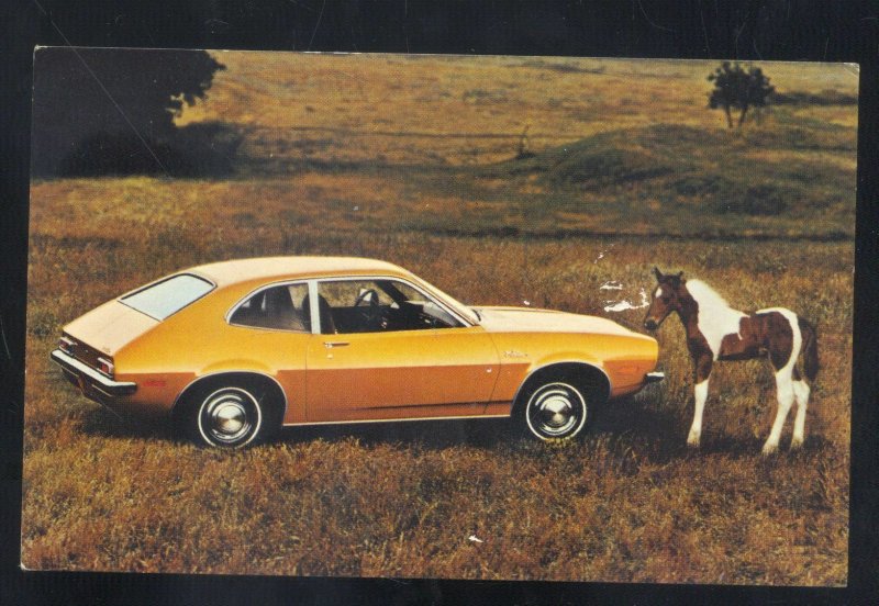 1971 FORD PINTO 2 DOOR SEDAN VINTAGE CAR DEALER ADVERTISING POSTCARD