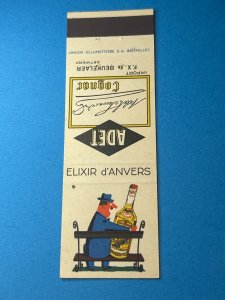 Vintage Matchbook Cover Elixir d'Anvers Antwerp Belgium MB144