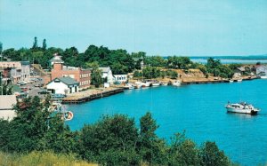 Canada Business Section Harbour Little Current Manitoulin Island Postcard 07.73 