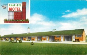 1950s Ohio Fremont Char-Zel Roadside Bebout occupation Postcard 22-11565