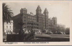 RPPC Postcard The Windsor Spring Street Melbourne Australia