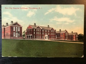 Vintage Postcard 1907-1915 New City Hospital Buildings Providence Rhode Island