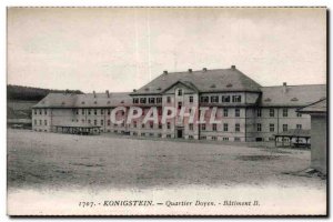 Old Postcard Konigstein District Dean Army Building