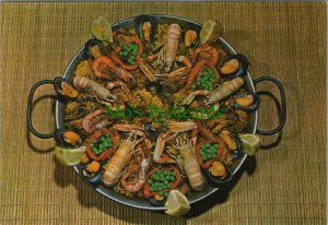 Food & Drink Postcard - Paella Dish, Plato Tipico, Mallorca, Spain  RR13738