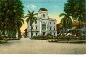 LP71     Panama Canal Zone,  old vintage Postcard