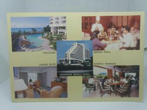 Vintage Multiview Postcard The Ferringhi Beach Hotel Penang Malaysia