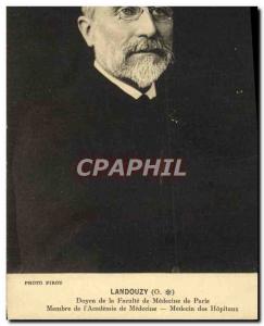 Postcard Old Landouzy Dean of the Faculty of Medicine of Paris Member of & # ...