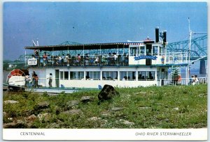 Postcard - Centennial, Ohio River Sternwheeler - Marietta, Ohio