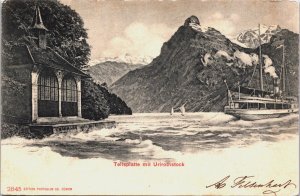 Switzerland Sisikon Tellsplatte mit Urirotstock Vintage Postcard C208