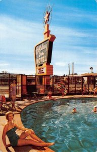 Holiday Inn Motel AMARILLO, TEXAS Swimming Pool ROUTE 66 Roadside 1956 Vintage