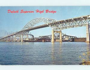 Unused Pre-1980 BRIDGE SCENE Superior Wisconsin To Duluth Minnesota MN H7873