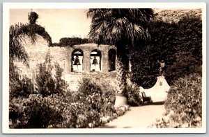 Vtg California CA Mission San Juan Capistrano RPPC Real Photo View Postcard