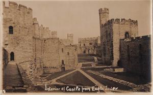 BR81774 interior of castle from eagle tower  real photo wales