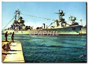 Postcard Modern Navy War Ship The Breastplate Jean Bart