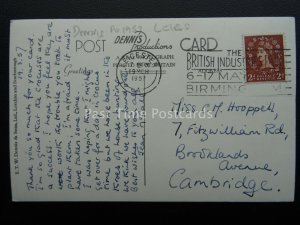 Leicestershire LEICESTER Abbey Park Riverside Walk c1950's RP Postcard