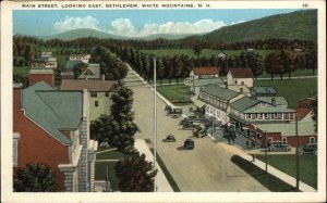 BETHLEHEM NH White Mountains Main Street Old Postcard