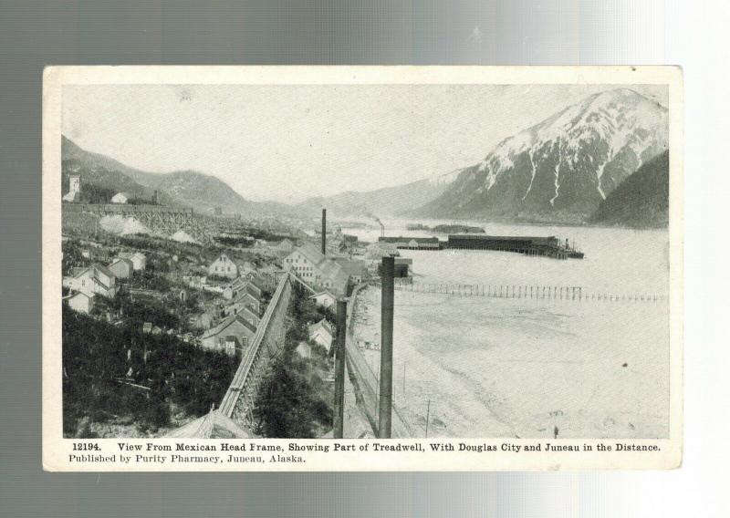 Mint Vintage Treadwell Douglas City Juneau Alaska Real Picture Postcard