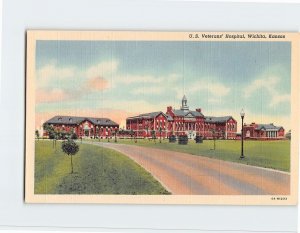 Postcard U. S. Veterans' Hospital, Wichita, Kansas