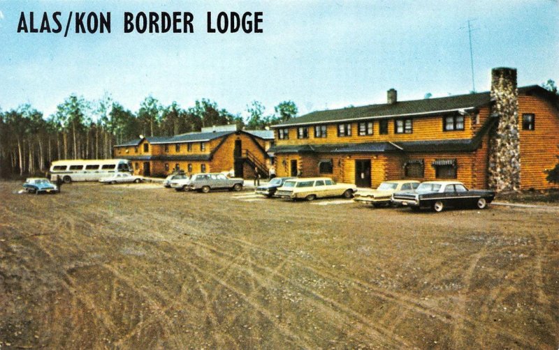 Beaver Creek, Yukon Canada  ALAS/KON BORDER LODGE  Alaska Hwy ROADSIDE  Postcard