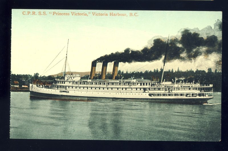 Victoria, British Columbia/BC Canada Postcard, C.P.R.S.S. Princess Victoria