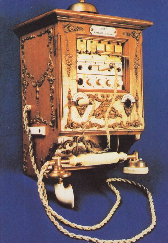 Rothschild Family Antique Telephone Private Switchboard Postcard