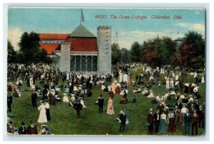 1905 People Gathered at The Grand Cottage, Columbus Ohio OH Postcard