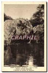 Postcard Old Saint Agreve Ardeche summer resort renowned The Eyrieux the abys...