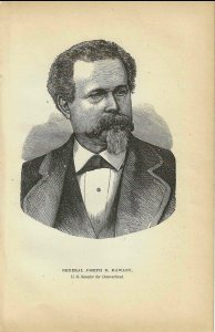 Senator Joseph R. Hawley Original 1884 Print First Edition 5 x 7