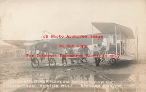 Chicago International Aviation Meet, RPPC, Coffyn's Bi-Plane & Mosiant Monoplane