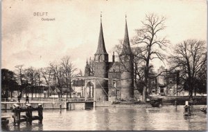 Netherlands Delft Oostpoort Vintage Postcard C093