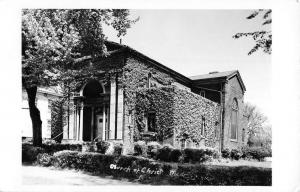 Madrid Nebraska Church Of Christ Real Photo Antique Postcard K59660