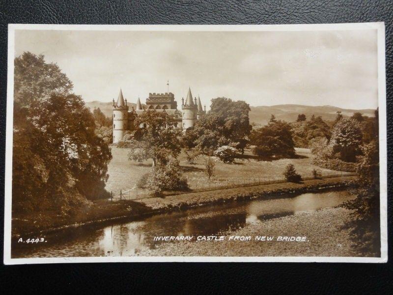 c1940 RPPC - Inveraray Castle from New Bridge