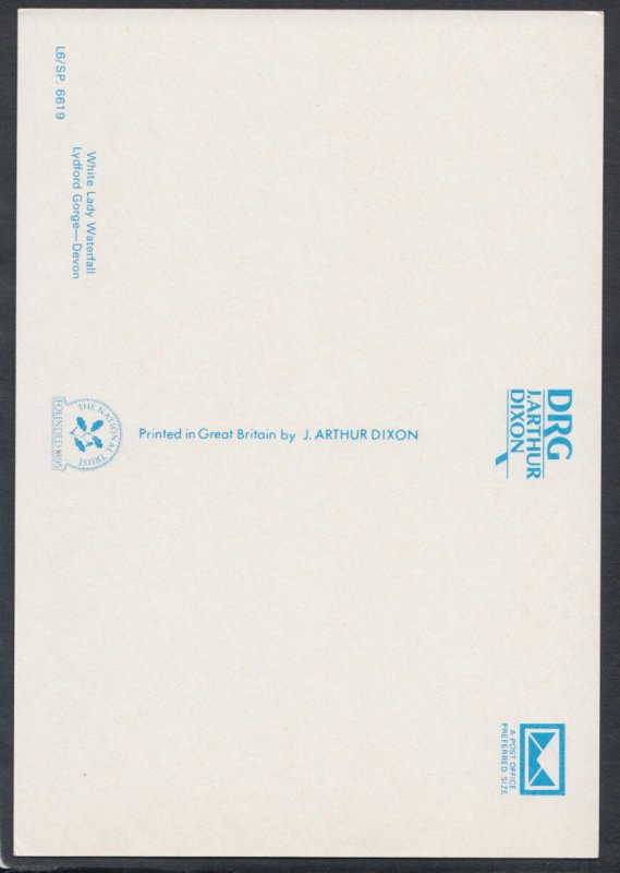 Devon Postcard - White Lady Waterfall, Lydford Gorge     RR4438