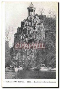 Old Postcard Belvedere Paris Buttes Chaumont