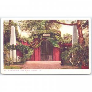 Postcard Washington's Tomb Mount Vernon Virginia Famous Monument