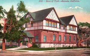 Vintage Postcard 1910's Home of Truth House Alameda California CA Structure 