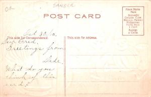 Halloween Post Card Old Vintage Antique Sander writing on back