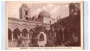 Chiostro e Chiesa S Giovanni degli Eremiti Palermo Black And White Postcard
