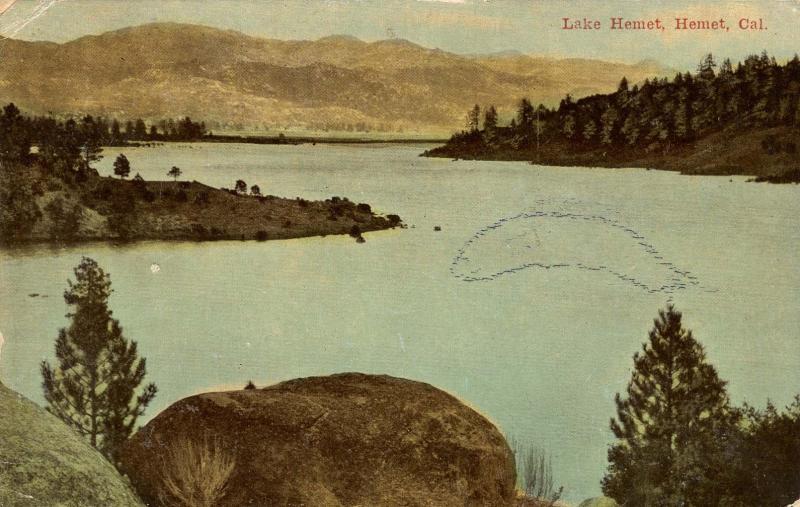 CA - Lake Hemet.  *RPO- San Bernardino & San Jacinto Railroad