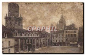 Old Postcard Boulogne sur Mer the Belfry and the Cathedral