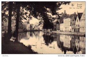 Quai Long, Lange Rei, Bruges (West Flanders), Belgium, 1900-1910s